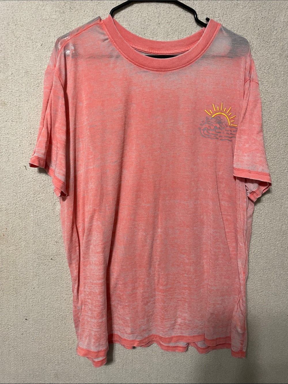 Maurices Coral Short-Sleeve Tee with Sunrise Chest Graphic
